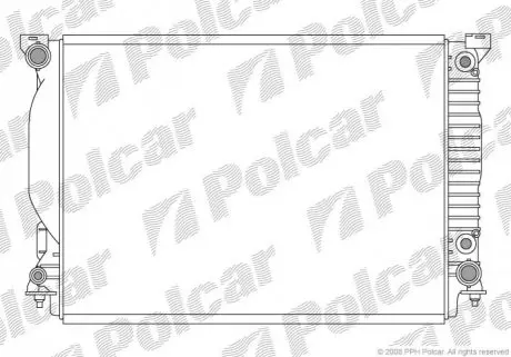 Радіатор охолодження Polcar 133408-4