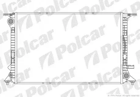 Радіатор охолодження Polcar 1337081X