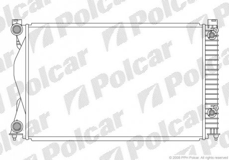 Радиатор охлаждения Polcar 133808-4
