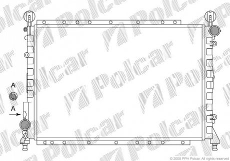 Радіатор охолодження Polcar 140208A1 (фото 1)