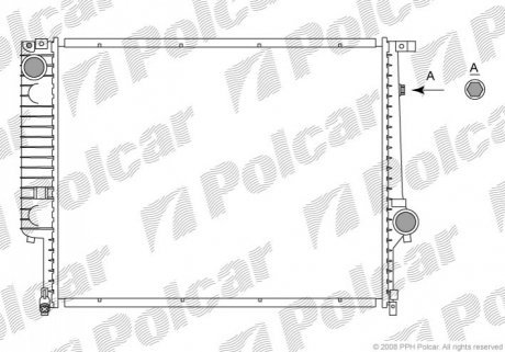Радіатор охолодження Polcar 200508-7