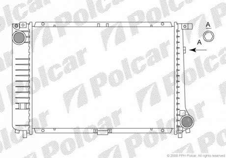 Радиатор охлаждения Polcar 200508-8 (фото 1)