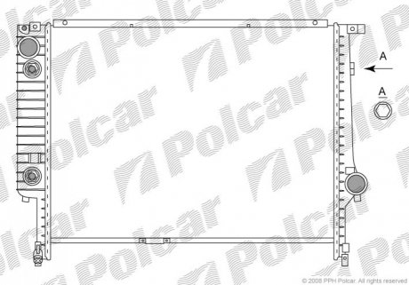 Радиатор охлаждения Polcar 200708-4
