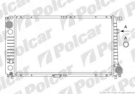 Радіатор охолодження Polcar 200708-6