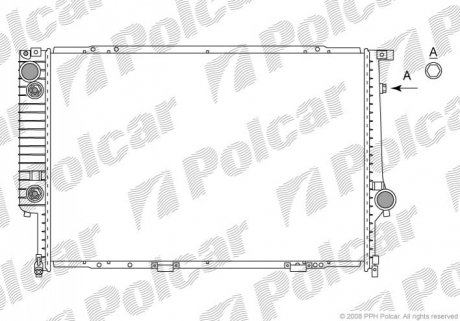 Радиатор охлаждения Polcar 201508-0