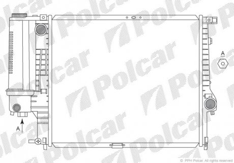Радиатор охлаждения Polcar 201508-2