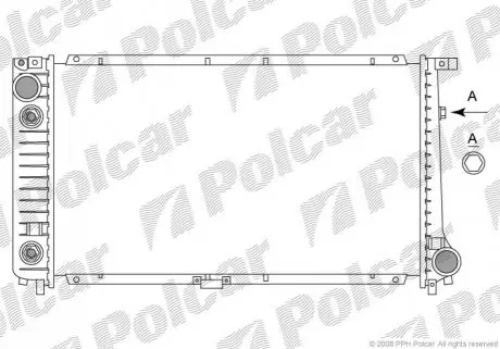 Радіатор охолодження Polcar 201508-4