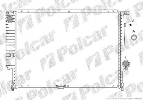 Радіатор охолодження Polcar 201508-5