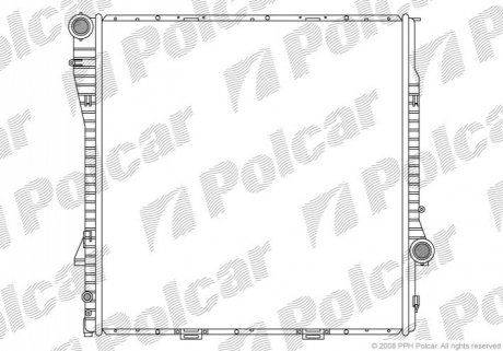 Радиатор охлаждения Polcar 205008-3