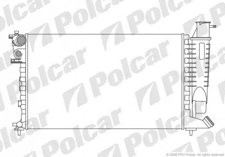 Радиатор охлаждения Polcar 232408A8