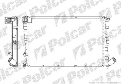 Радиатор охлаждения Polcar 232508A7 (фото 1)