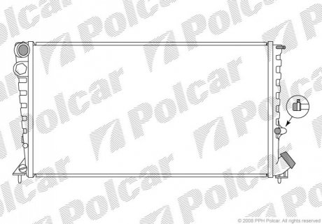 Радиатор охлаждения Polcar 235008-6 (фото 1)
