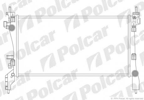 Радіатор охолодження Polcar 239108-2