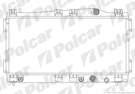 Радиатор охлаждения Polcar 240208-2 (фото 1)