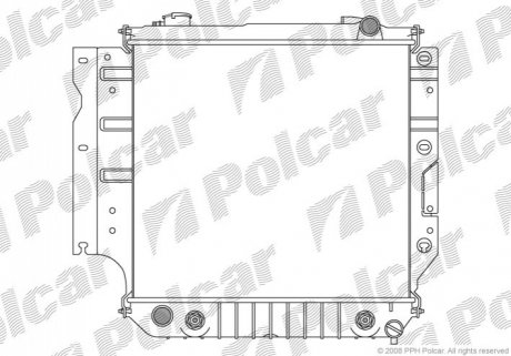 Радіатор охолодження Polcar 240708-1