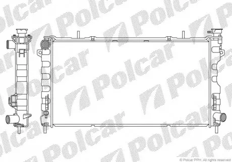 Радиатор охлаждения Polcar 242008-1