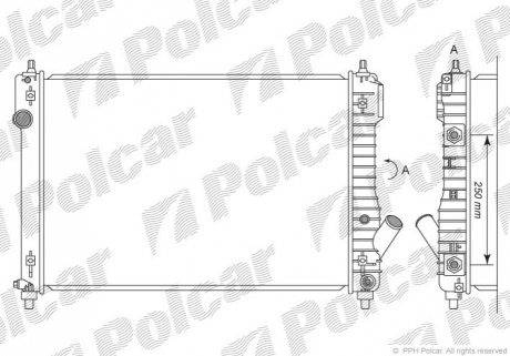 Радіатор охолодження Polcar 251508-3