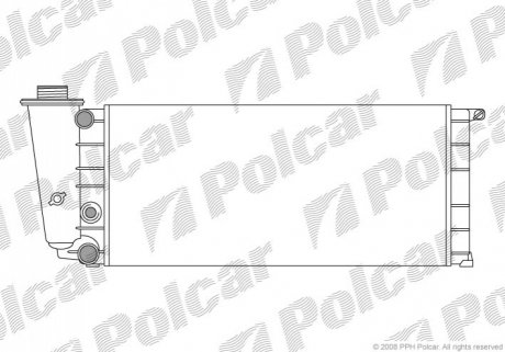 Радиатор охлаждения Polcar 300408-2