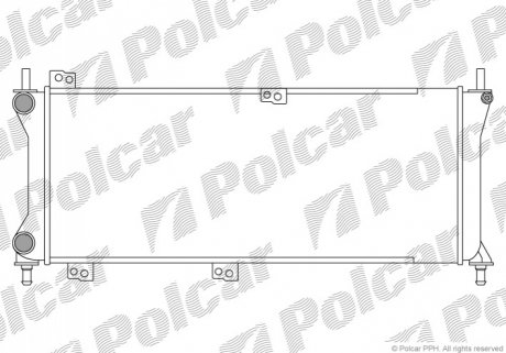 Радіатор охолодження Polcar 300408-3 (фото 1)