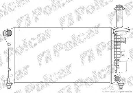 Радиатор охлаждения Polcar 300408-5 (фото 1)
