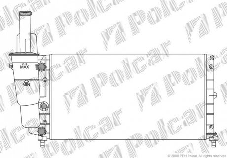 Радиатор охлаждения Polcar 301708A3 (фото 1)