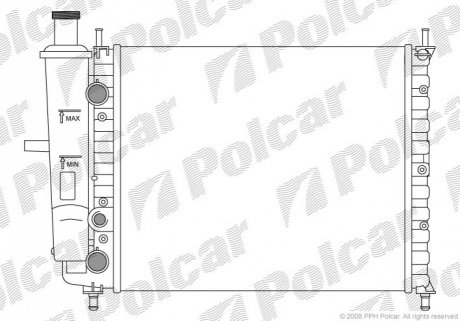 Радіатор охолодження Polcar 301808A0