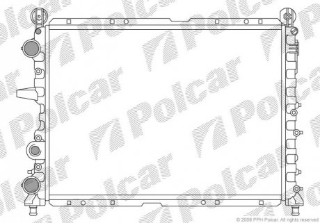 Радиатор охлаждения Polcar 302608A5