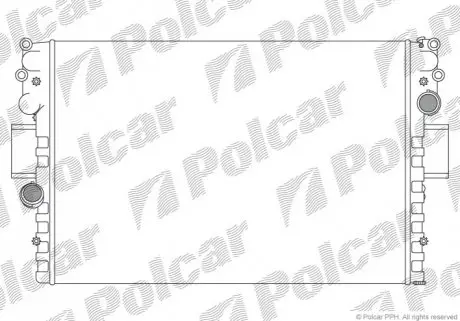 Радіатор охолодження Polcar 305208A4