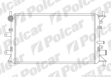 Радіатор охолодження Polcar 320608A1