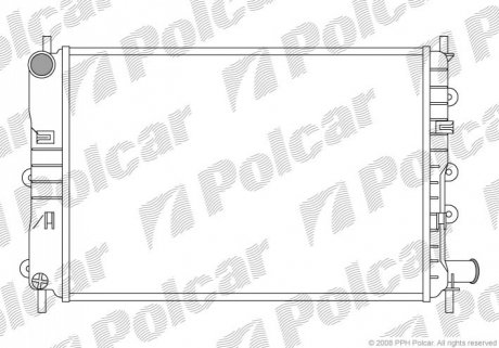 Радиатор охлаждения Polcar 320608A4 (фото 1)