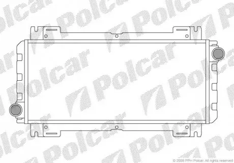 Радіатор охолодження Polcar 320808A1