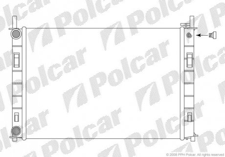 Радіатор охолодження Polcar 321208-3