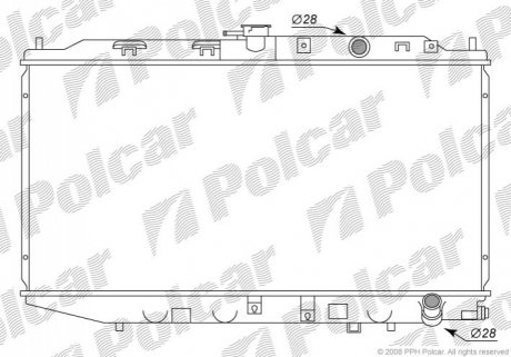 Радиатор охлаждения Polcar 380508-3
