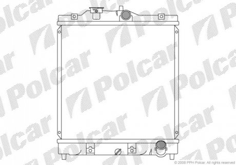Радиатор охлаждения Polcar 380708-1 (фото 1)