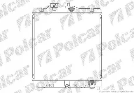 Радіатор охолодження Polcar 380708-6