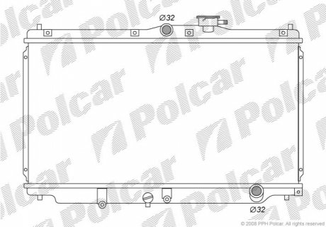 Радиатор охлаждения Polcar 381708-3