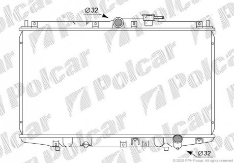 Радіатор охолодження Polcar 381808-5 (фото 1)