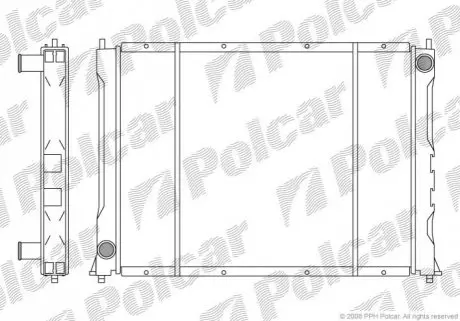 Радіатор охолодження Polcar 381908-3