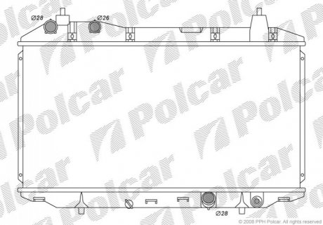 Радиатор охлаждения Polcar 3845082K