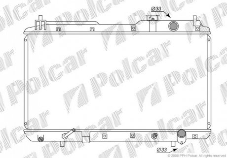 Радиатор охлаждения Polcar 3875081K