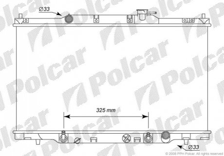 Радіатор охолодження Polcar 387608-2