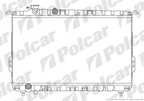 Радіатор охолодження Polcar 402408-1 (фото 1)