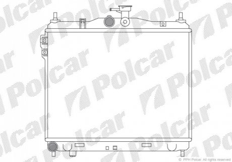 Радиатор охлаждения Polcar 404208-1