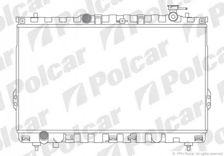 Радіатор охолодження Polcar 405008-1 (фото 1)