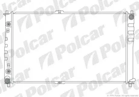 Радіатор охолодження Polcar 4140084X