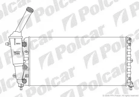 Радіатор охолодження Polcar 420208-2