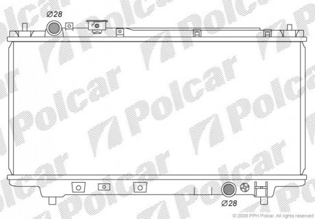 Радиатор охлаждения Polcar 450708-1