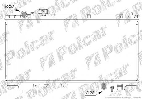 Радіатор охолодження Polcar 450708-2 (фото 1)