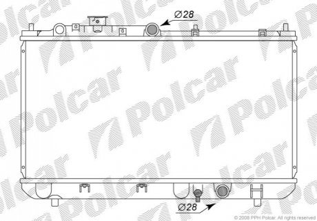 Радіатор охолодження Polcar 4509081K (фото 1)
