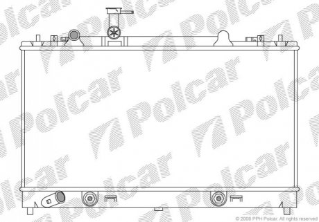 Радиатор охлаждения Polcar 451908-4